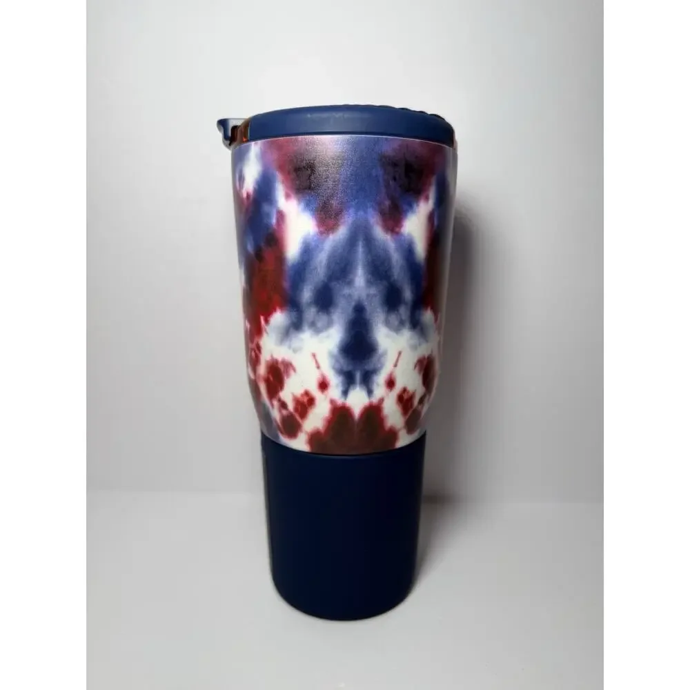 Brumate STAR BURST RED WHITE BLUE TIE DYE 25oz Nav Tumbler Mug NWT NIB